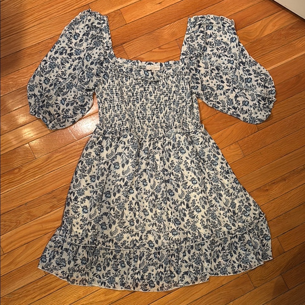 Floral Smocked Sundress with Square Neck